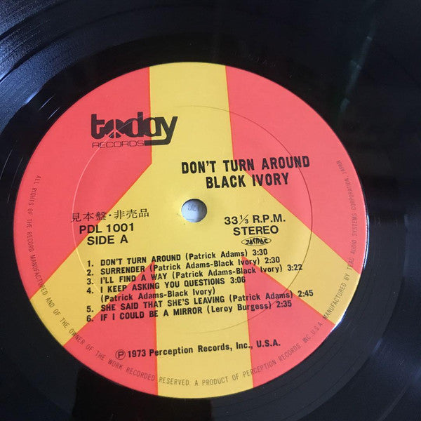 Black Ivory - Don't Turn Around (LP, Album, Promo)