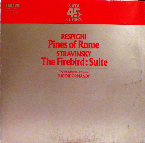 Ottorino Respighi - Pines Of Rome / The Firebird: Suite(LP, Album, ...
