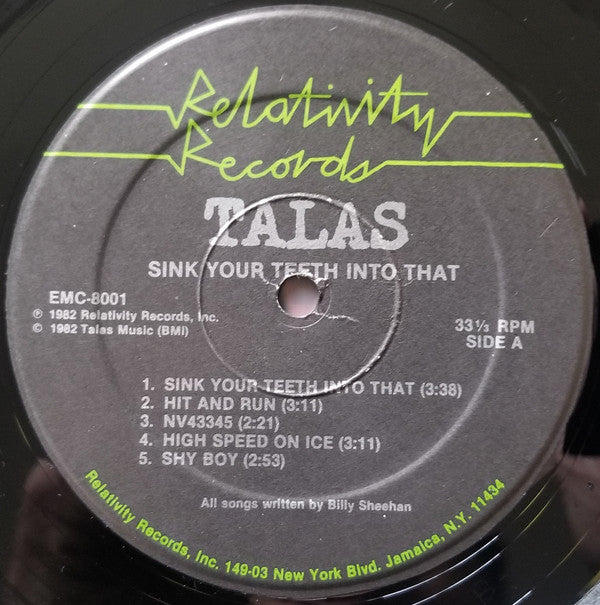 Talas - Sink Your Teeth Into That (LP, Album, Hau)