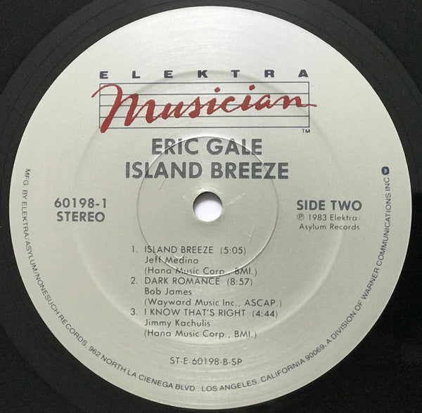 Eric Gale - Island Breeze (LP, Album, Spe)