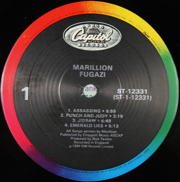 Marillion - Fugazi (LP, Album)
