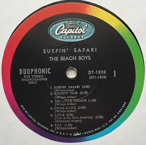 The Beach Boys - Surfin' Safari (LP, Album, Scr)