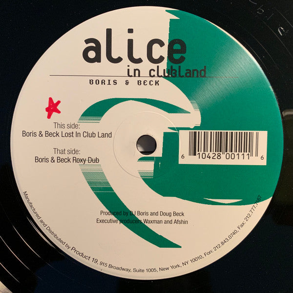 Boris & Beck - Alice In Clubland (12"")