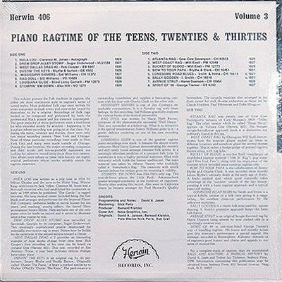 Various - Rag Doll (Piano Ragtime Of The Teens, Twenties & Thirties...