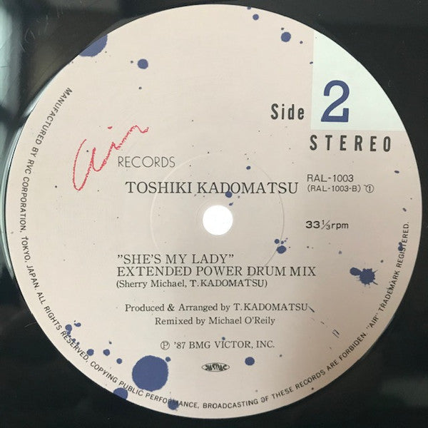 Toshiki Kadomatsu - She's My Lady (12"", Single)