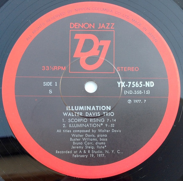 Walter Davis Trio* - Illumination (LP, Album)