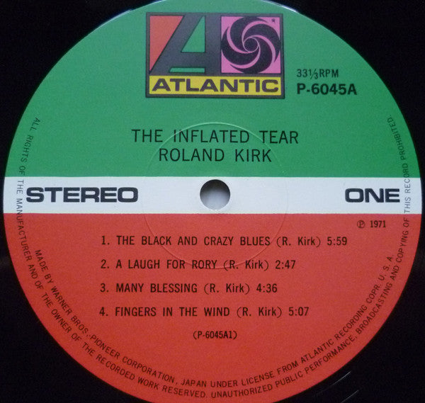 Roland Kirk - The Inflated Tear (LP, Album)