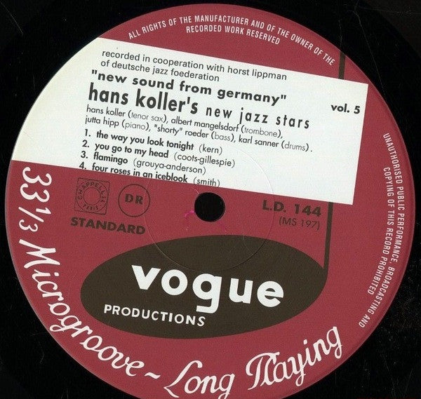 Hans Koller New Jazz Stars - ""New Sound From Germany"" Vol. 5(10",...