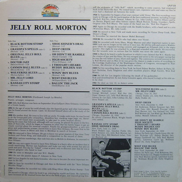 ""Jelly Roll"" Morton* - ""Jelly Roll"" Morton (LP, Comp)