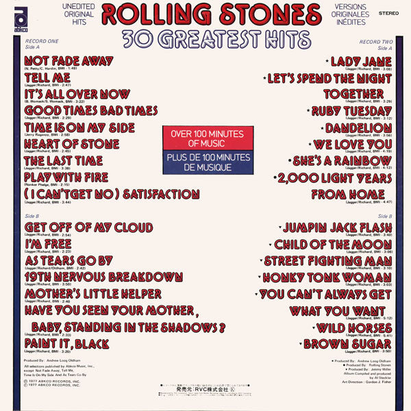 The Rolling Stones - 30 Greatest Hits (2xLP, Comp)