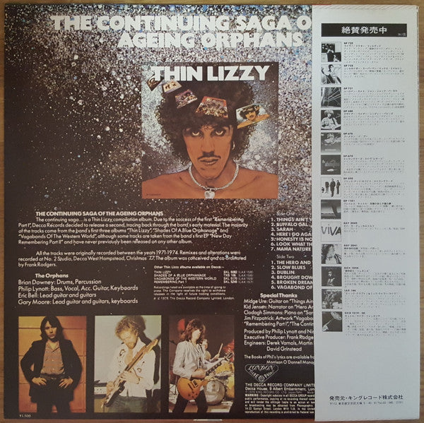 Thin Lizzy - The Continuing Saga Of The Ageing Orphans (LP, Comp)