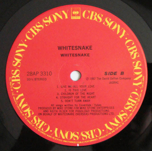 Whitesnake - Whitesnake (LP, Album)