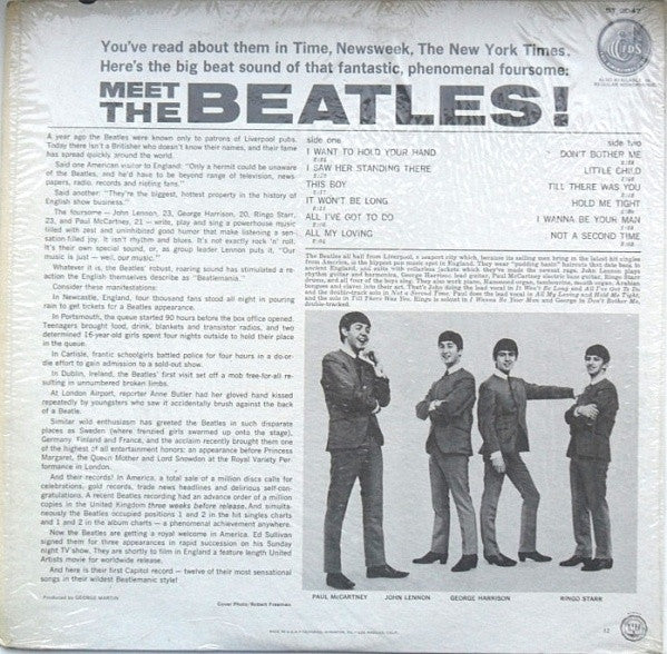 The Beatles - Meet The Beatles! (LP, Album, RE)