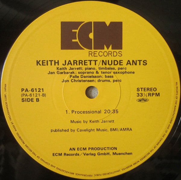Keith Jarrett - Nude Ants / Sunshine Song (2xLP, Album)