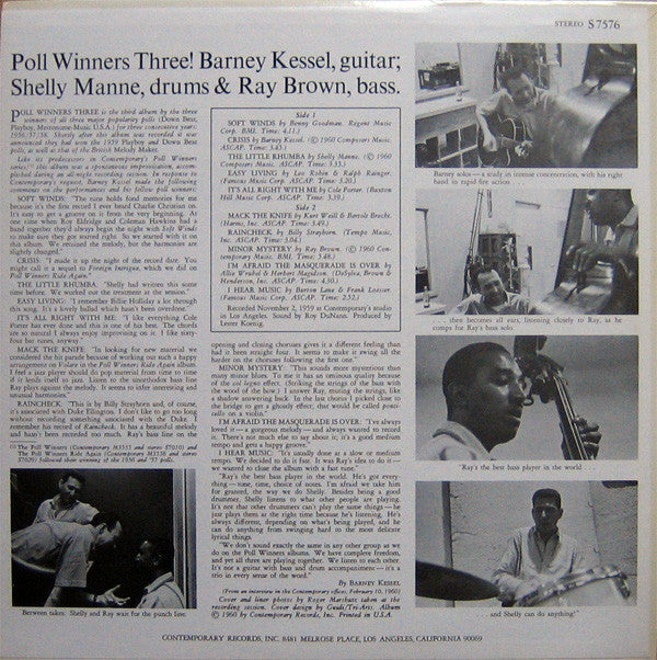 Barney Kessel - Poll Winners Three!(LP, Album, RE)