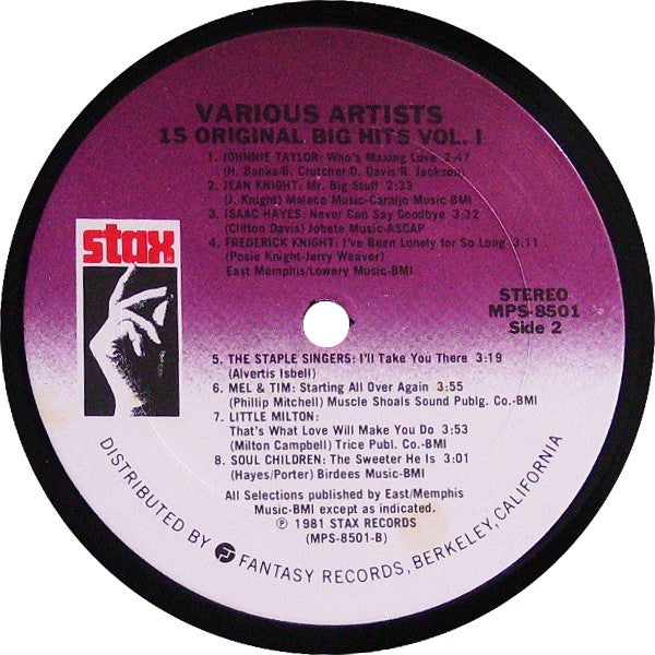 Various - 15 Original Big Hits Vol. 1 (LP, Comp)