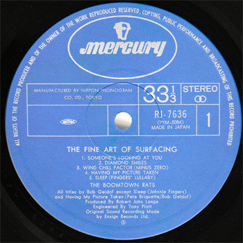 The Boomtown Rats - The Fine Art Of Surfacing (LP, Album)