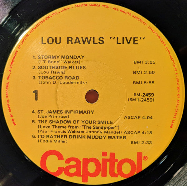 Lou Rawls - Live! (LP, Album, RE)