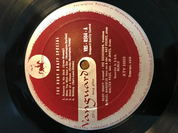 Ruby Braff - Ruby Braff Special (LP, Album)