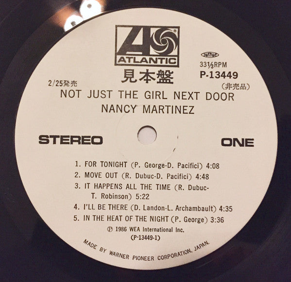 Nancy Martinez - Not Just The Girl Next Door (LP, Album, Promo)