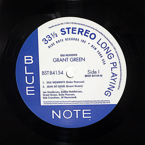 Grant Green - Idle Moments(LP, Album, RE, 180)