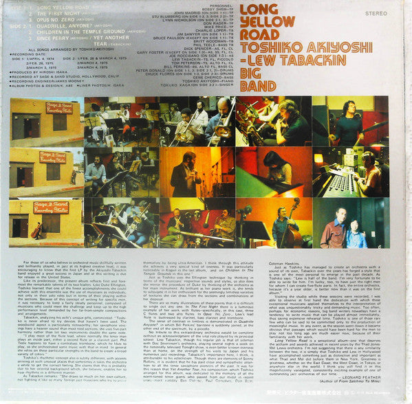 Toshiko Akiyoshi-Lew Tabackin Big Band - Long Yellow Road (LP, Promo)
