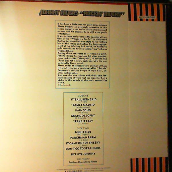 Johnny Rivers - Rockin' Rivers (LP, Album)