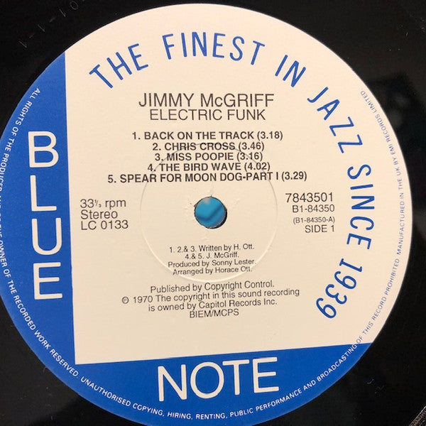 Jimmy McGriff - Electric Funk (LP, Album, RE)