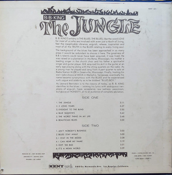 B.B. King - The Jungle (LP, Album)