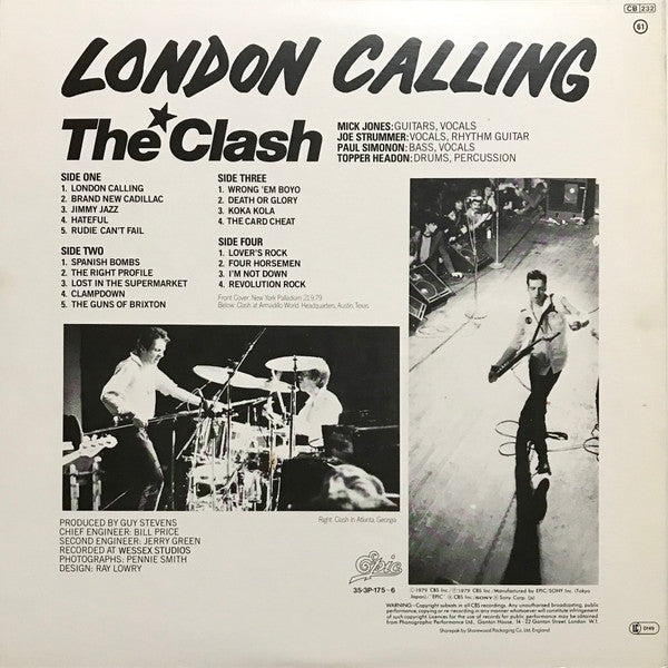 The Clash - London Calling (2xLP, Album, Gat)