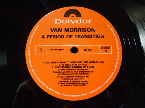 Van Morrison - A Period Of Transition (LP, Album)