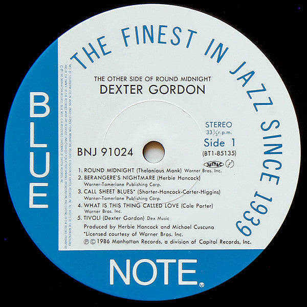 Dexter Gordon - The Other Side Of Round Midnight (LP, Album)