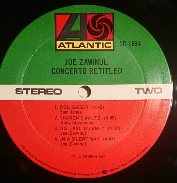 Joe Zawinul - Concerto Retitled (LP, Comp, Mon)