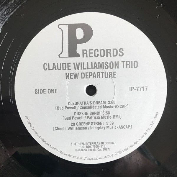 Claude Williamson Trio* - New Departure (LP, Album, Ltd, RE, 180)