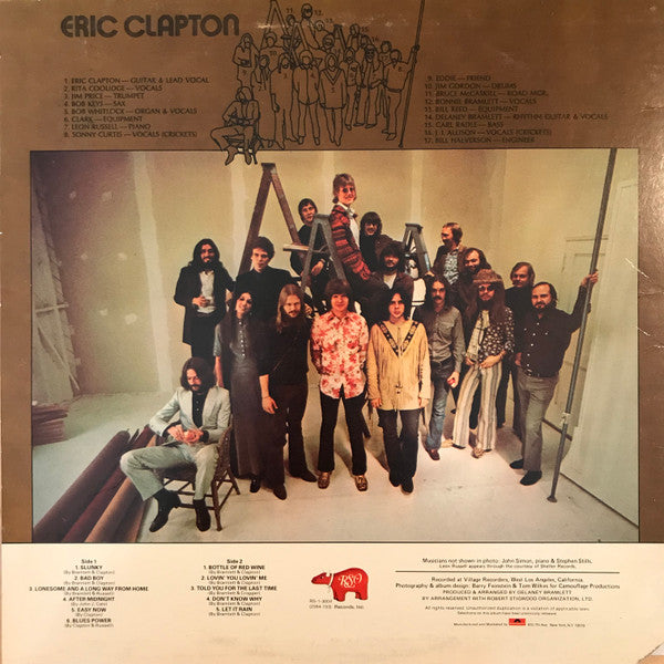 Eric Clapton - Eric Clapton (LP, Album, RE)