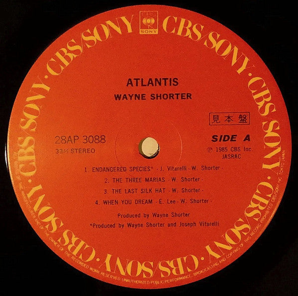 Wayne Shorter - Atlantis (LP, Album, Promo)