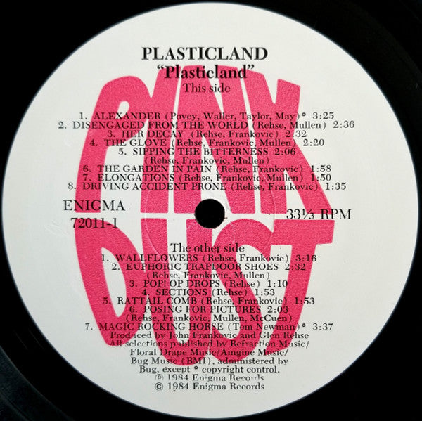 Plasticland - Plasticland (LP, Album)