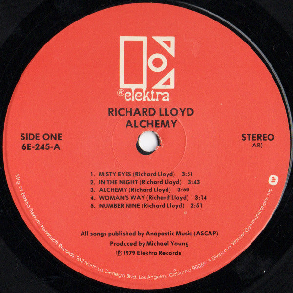 Richard Lloyd - Alchemy (LP, Album, AR )