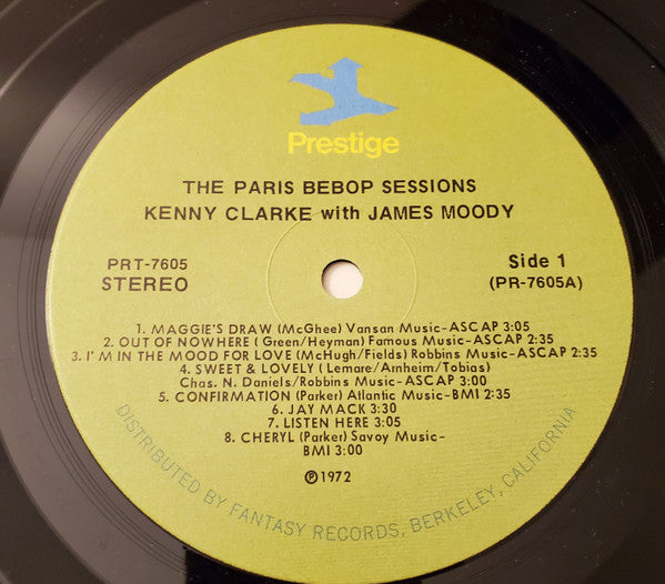 Kenny Clarke - The Paris Bebop Sessions(LP, Comp, RM)