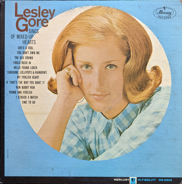 Lesley Gore - Lesley Gore Sings Of Mixed-Up Hearts(LP, Album, Mono,...