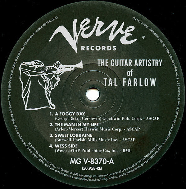 Tal Farlow - The Guitar Artistry Of Tal Farlow (LP, Album, 180)