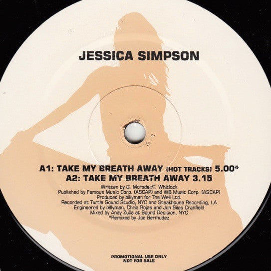 Jessica Simpson - Take My Breath Away (12"", Promo)