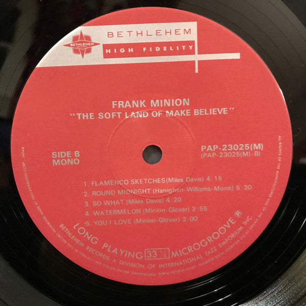 Frank Minion - The Soft Land Of Make Believe (LP, Mono, RE)