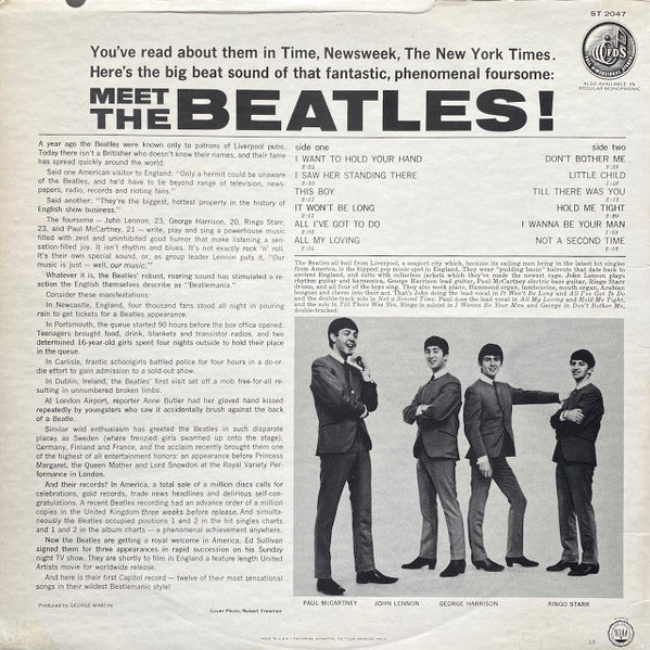 The Beatles - Meet The Beatles! (LP, Album, RE, Los)