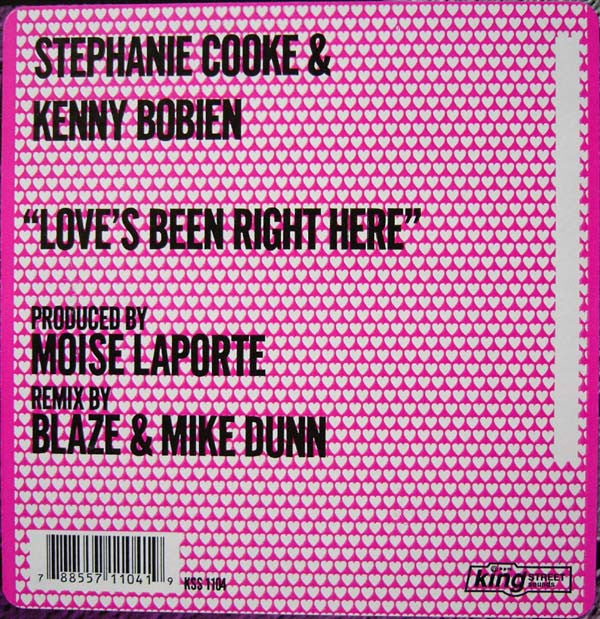 Stephanie Cooke & Kenny Bobien - Love's Been Right Here (12"")