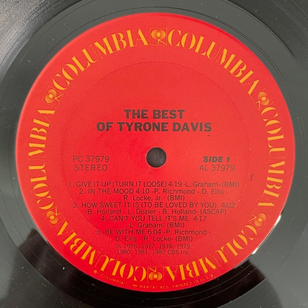 Tyrone Davis - The Best Of Tyrone Davis (LP, Comp, Ter)
