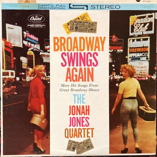 The Jonah Jones Quartet - Broadway Swings Again (LP, Scr)