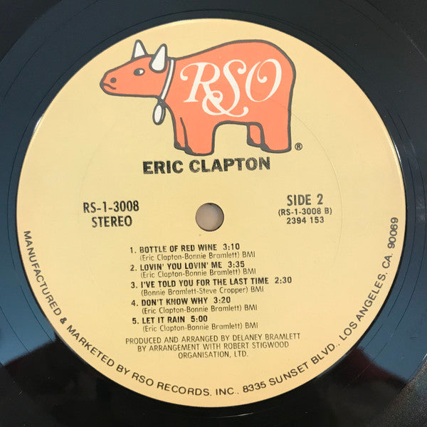 Eric Clapton - Eric Clapton (LP, Album, RE)