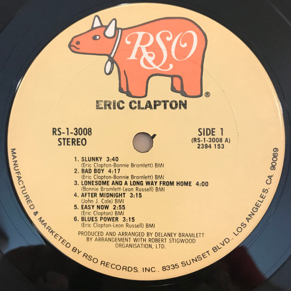 Eric Clapton - Eric Clapton (LP, Album, RE)