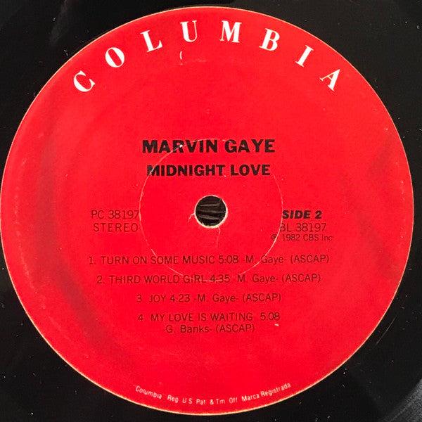 Marvin Gaye - Midnight Love (LP, Album, RE)